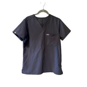 Figs Women's Small Charcoal Catarina One-Pocket Scrub Top